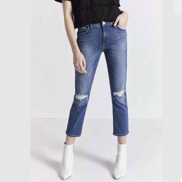 CURRENT ELLIOTT THE HIGH WAIST STRAIGHT - Picture 2 of 5